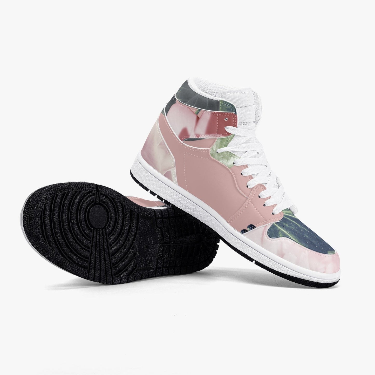 Baskets montantes en cuir à motif floral Jacki Easlick 
