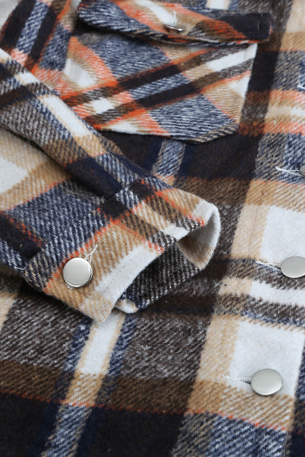 Veste à poches à imprimé géométrique à carreaux