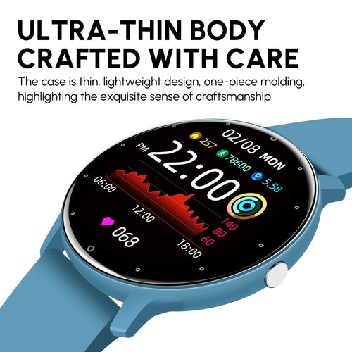 Reloj inteligente Bluetooth P67 resistente al agua con cámara y control remoto.