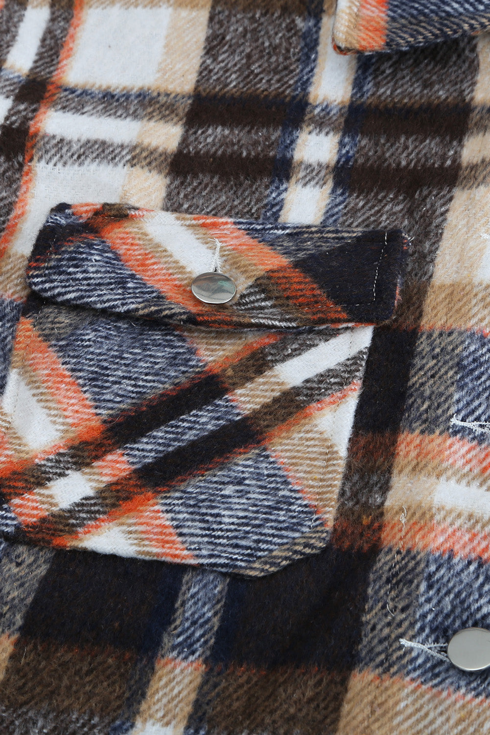Veste à poches à imprimé géométrique à carreaux
