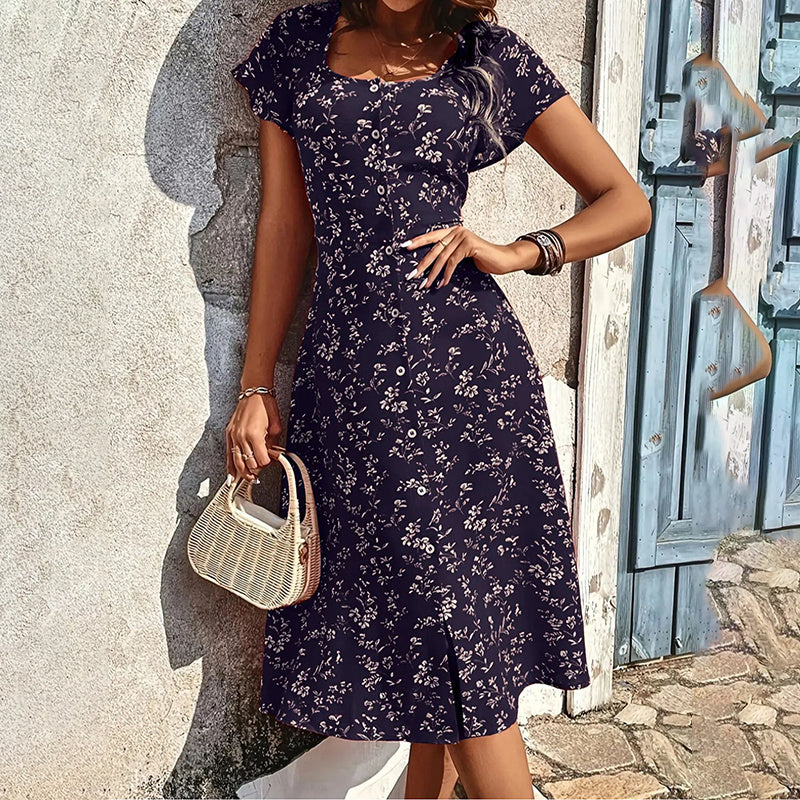 Vestido largo bohemio floral: el look imprescindible del verano