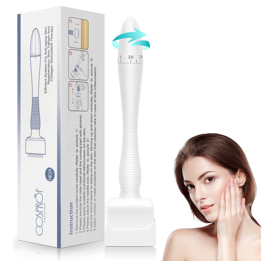 Stylo à aiguilles réglables en titane pour micro-aiguilles Derma