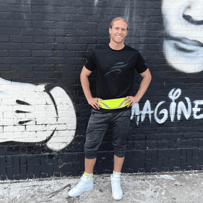 Ceinture de course sport résistante à l'eau avec bande réfléchissante