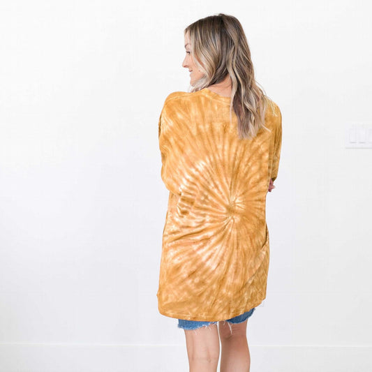 Tie Dye Oversized Cotton Longline Top