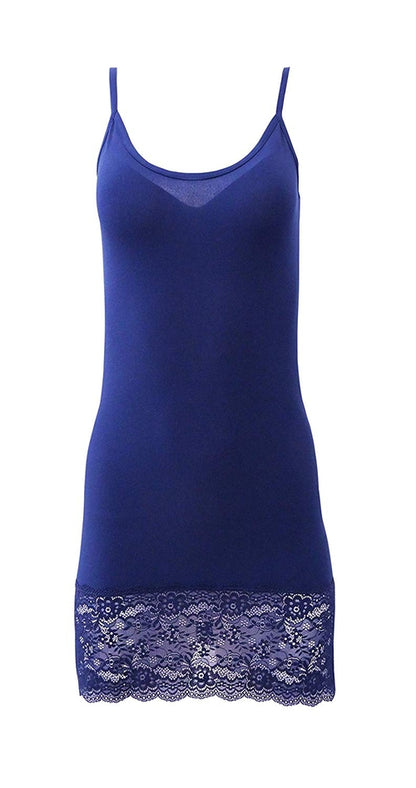 EGI Luxury Modal Women's Lace-Trimmed Full Slips Chemise. Proudly Made