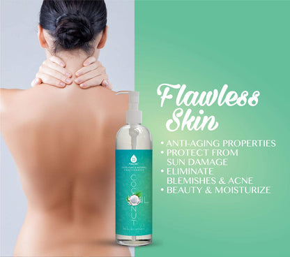 Huile de coco fractionnée 100 % pure et naturelle 