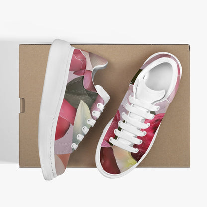 Zapatillas bajas de cuero con estampado floral de Jacki Easlick 