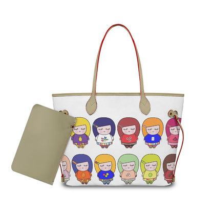 Bolso de hombro de PU Sue Sue Sweet con minibolsito