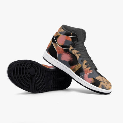 Zapatillas altas de cuero con estampado de leopardo de Jacki Easlick 