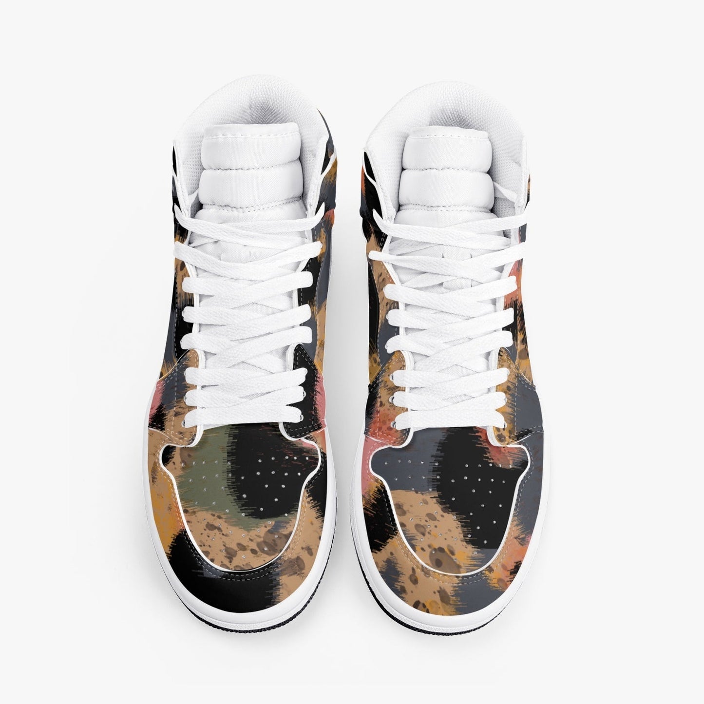 Zapatillas altas de cuero con estampado de leopardo de Jacki Easlick 