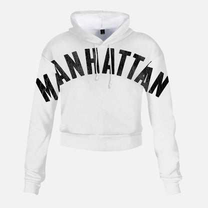 Sweat-shirt court taille haute Manhattan de Jacki Easlick