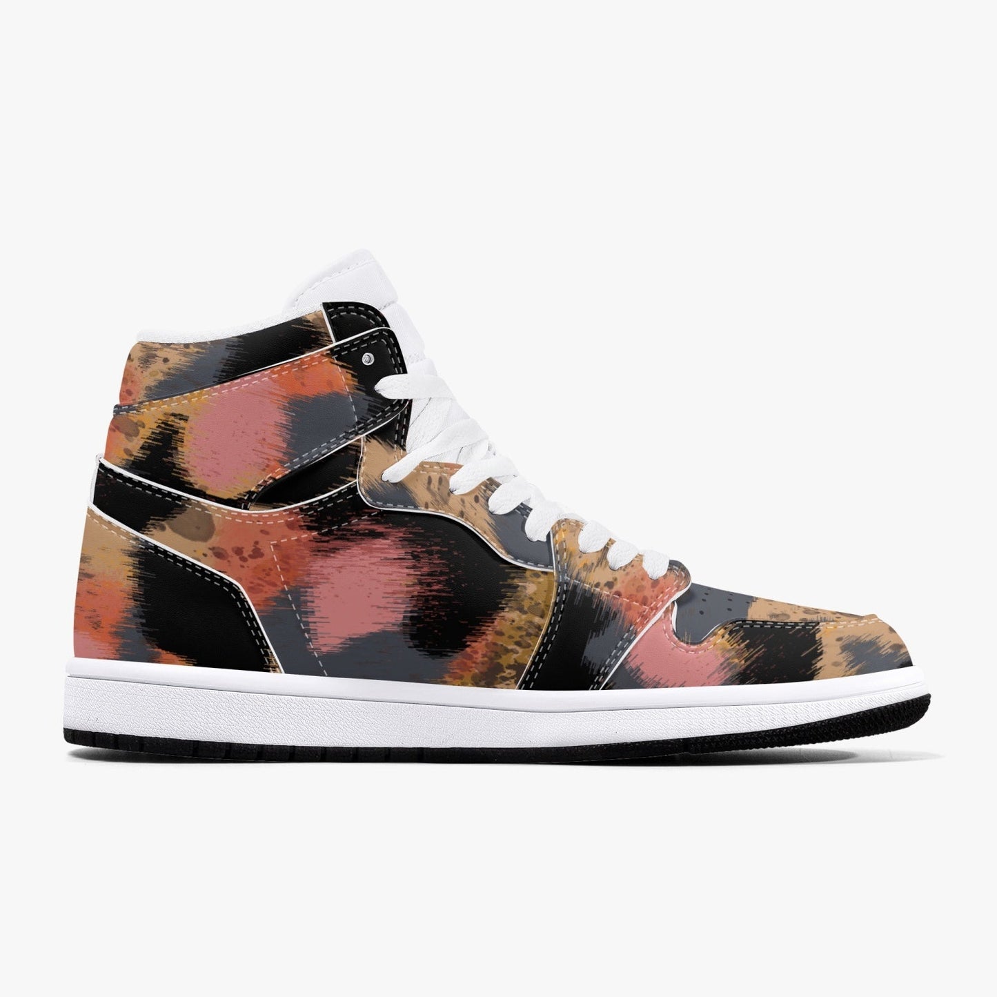 Zapatillas altas de cuero con estampado de leopardo de Jacki Easlick 