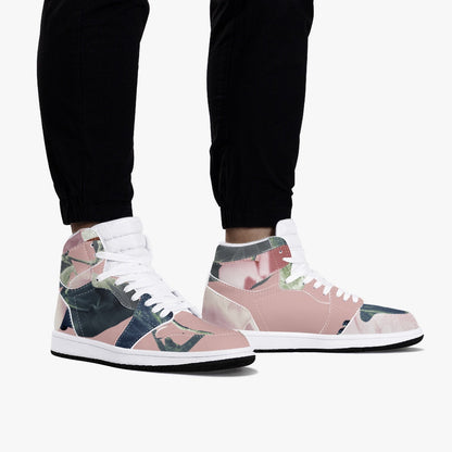 Baskets montantes en cuir à motif floral Jacki Easlick 