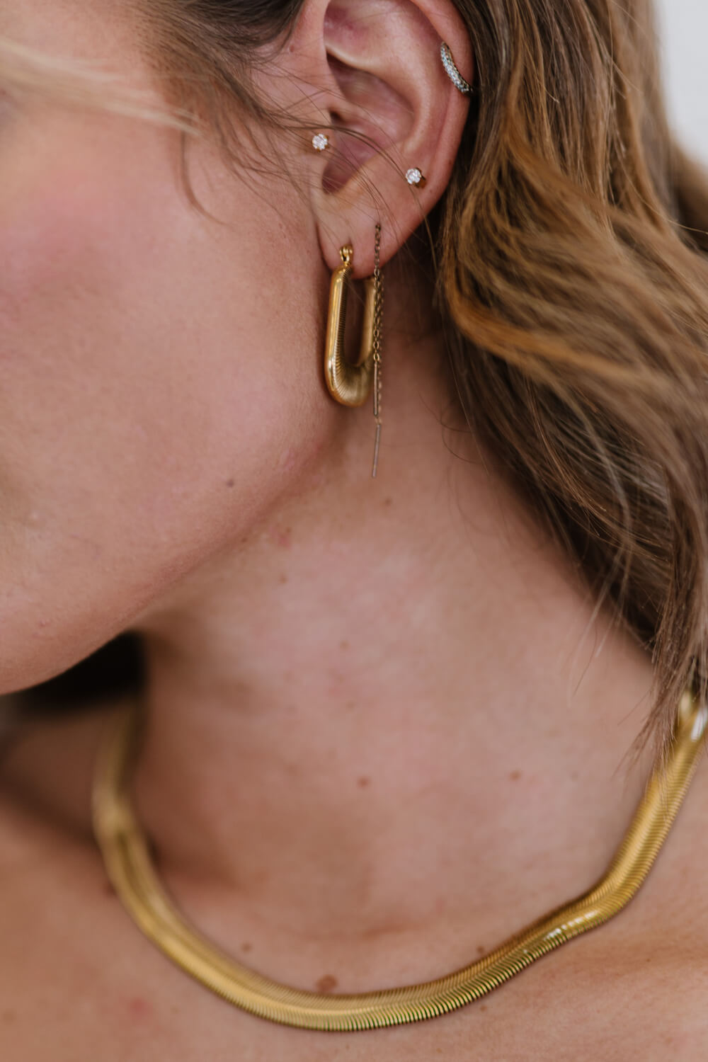 Boucles d'oreilles porte-bonheur en forme de U
