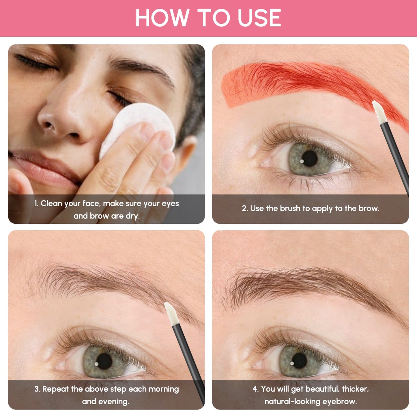 1 sérum pour cils à la biotine, sérum booster pour des cils plus longs, plus fournis et