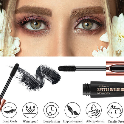 1/2 paquet de mascara noir 4D en fibre de soie pour extensions de cils