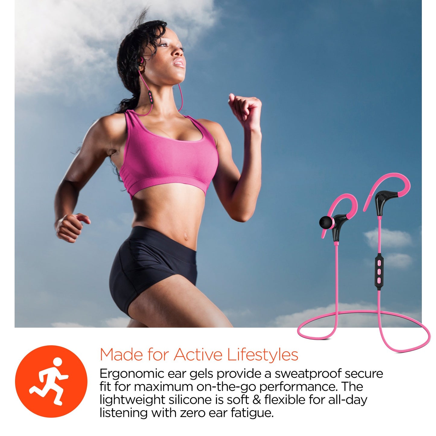 Auriculares inalámbricos Bluetooth HyperGear Marathon Sport