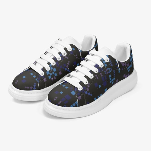 Zapatillas de cuero con estampado arquitectónico Jacki Easlick 