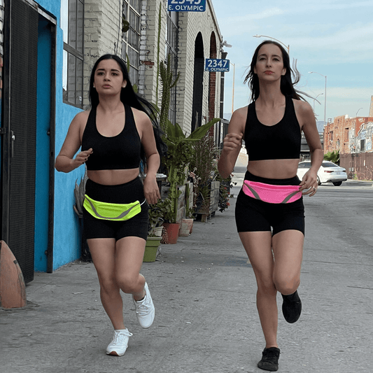 Ceinture de course sport résistante à l'eau avec bande réfléchissante