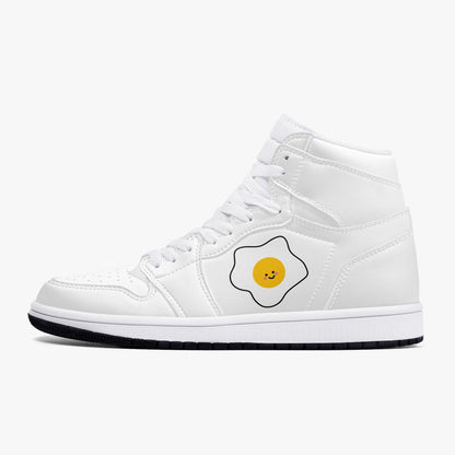 Zapatillas altas de cuero con diseño de huevo de lujo Jacki Easlick 