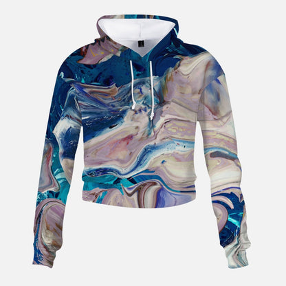 Sweat-shirt court taille haute à imprimé géode Jacki Easlick 