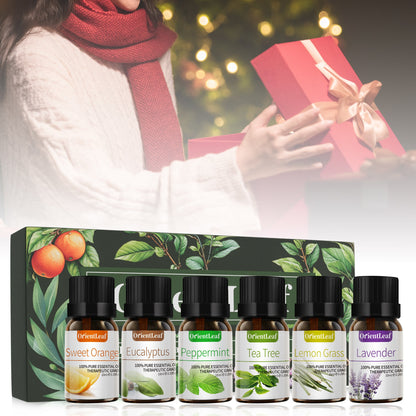 Huiles essentielles pour diffuseurs, extraits de plantes 100 % naturelles, six parfums 