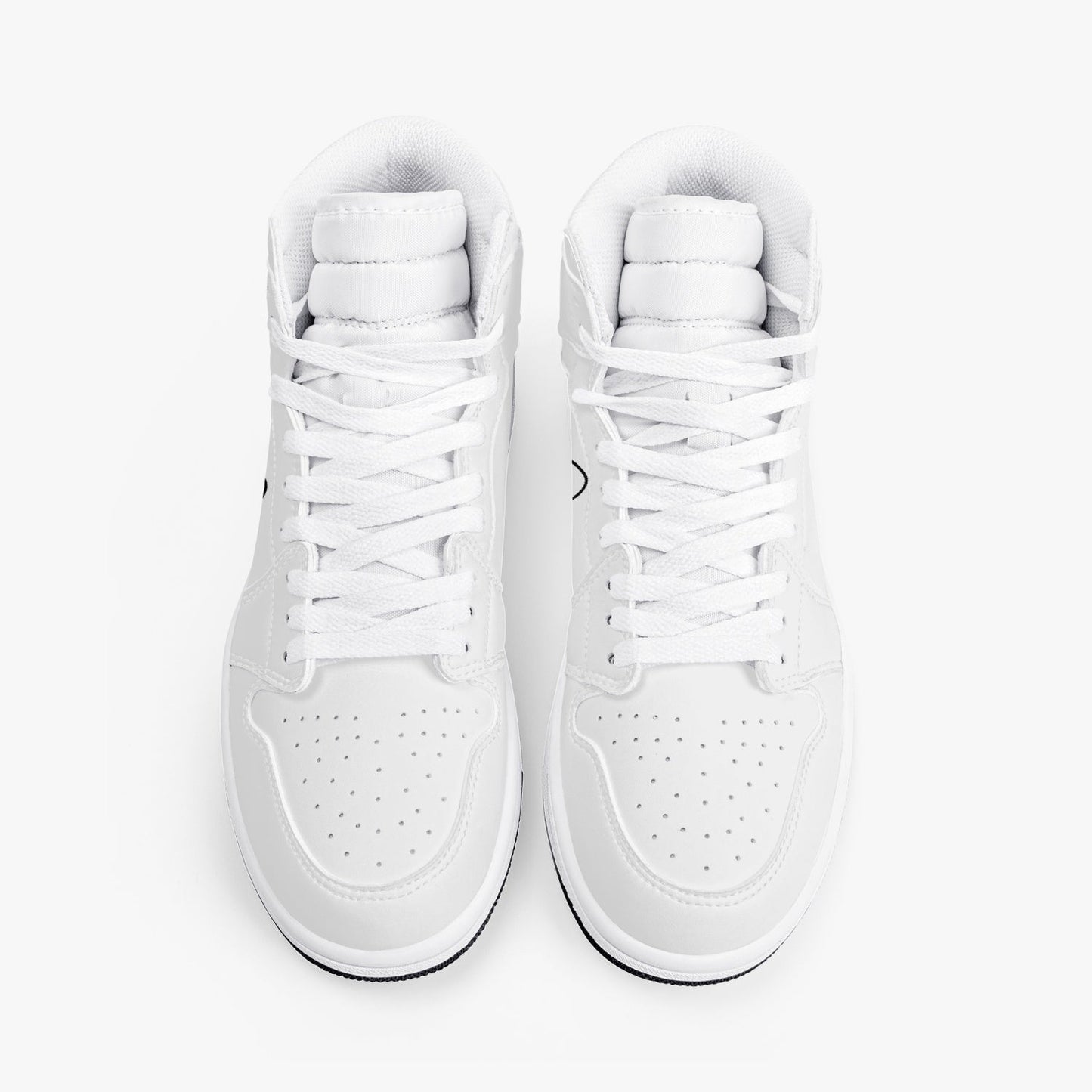 Zapatillas altas de cuero con diseño de huevo de lujo Jacki Easlick 