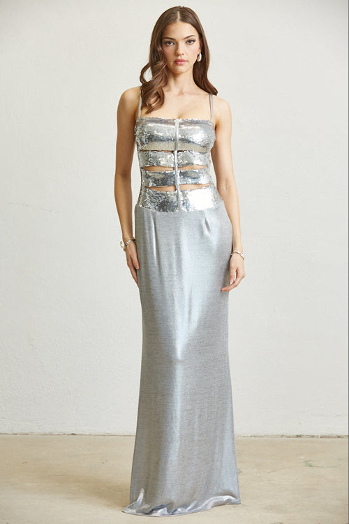 Moonlight Shimmer Maxi Dress