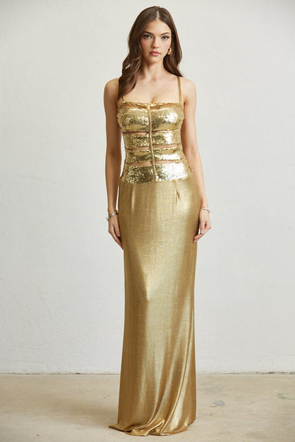 Moonlight Shimmer Maxi Dress