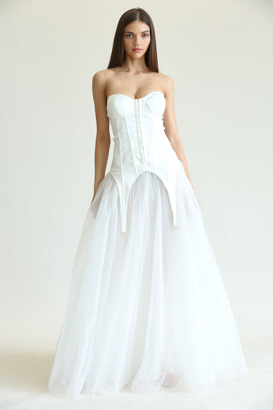 Emoni - Vestido con tirantes y bajo con anilla en D
