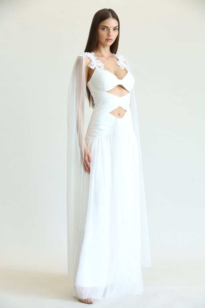 Gelisa - 3d Floral Rhinestone Dress