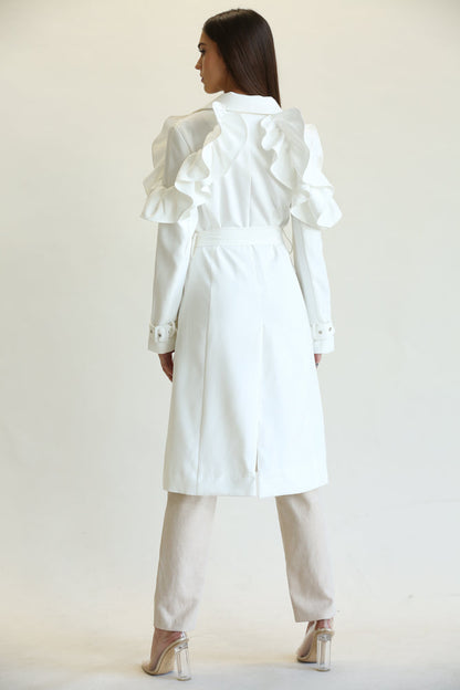 Abrigo elegante para mujer en invierno
