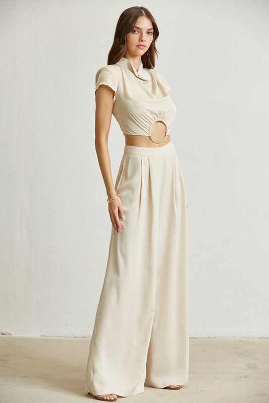 Ensemble de tissus en satin Zoey