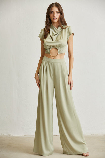 Ensemble de tissus en satin Zoey