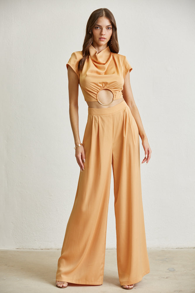 Ensemble de tissus en satin Zoey
