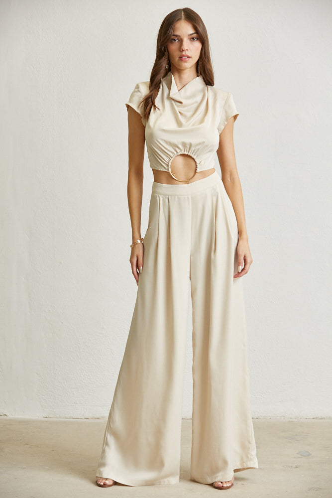 Ensemble de tissus en satin Zoey