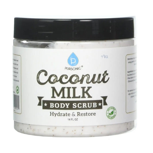 Exfoliante corporal de leche de coco 100 % natural, 14 oz