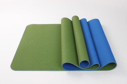 Tapis de yoga TPE bicolore de qualité supérieure