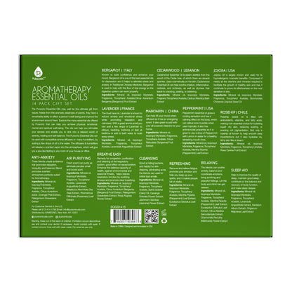 Set de regalo de 14 aceites esenciales de aromaterapia