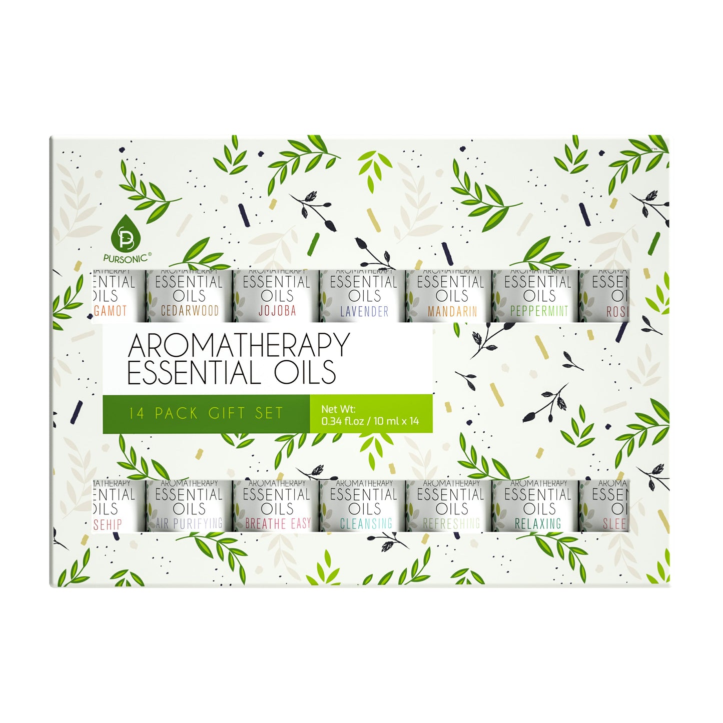 Set de regalo de 14 aceites esenciales de aromaterapia