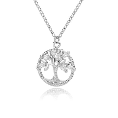 Hermoso collar de cristal del árbol de la vida