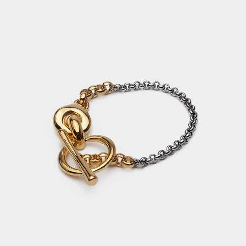 Gold / Silver Trendy Metal Bracelet