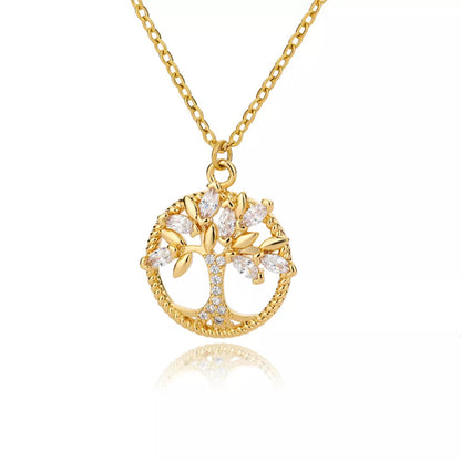 Hermoso collar de cristal del árbol de la vida