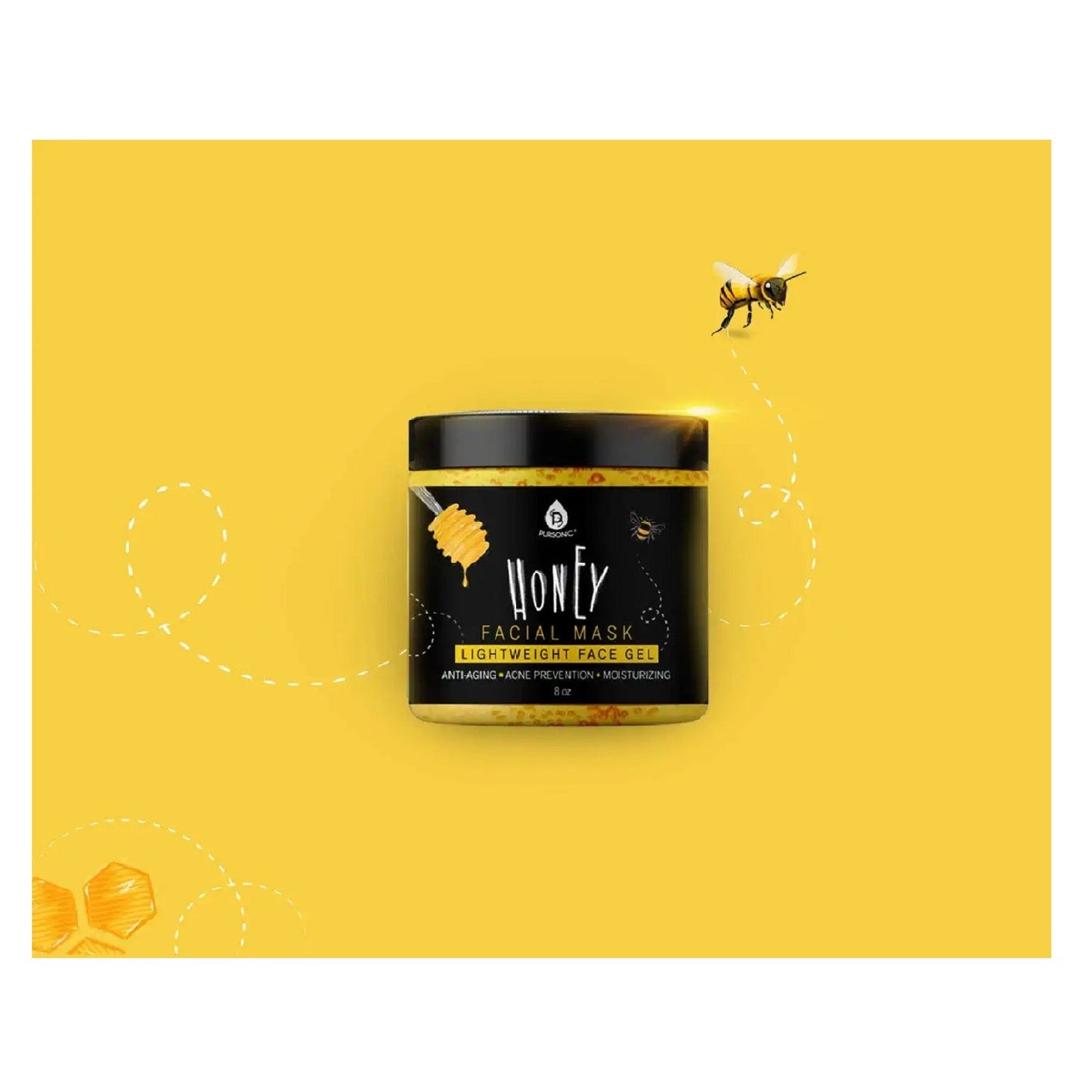 Masque facial au miel 8 oz