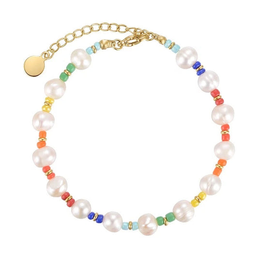Bracelet de perles arc-en-ciel Malibu