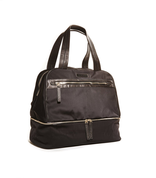 Bolsa de viaje de nailon negra Jacki Easlick