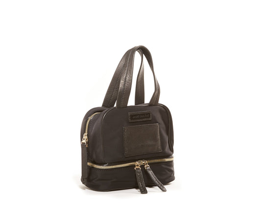 Estuche para cosméticos de nailon negro Jacki Easlick