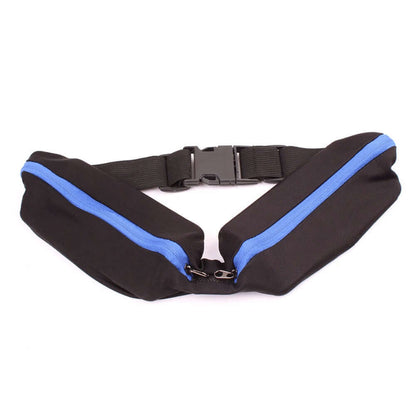Cinturón para correr de doble bolsillo Stride y riñonera de viaje para actividades al aire libre