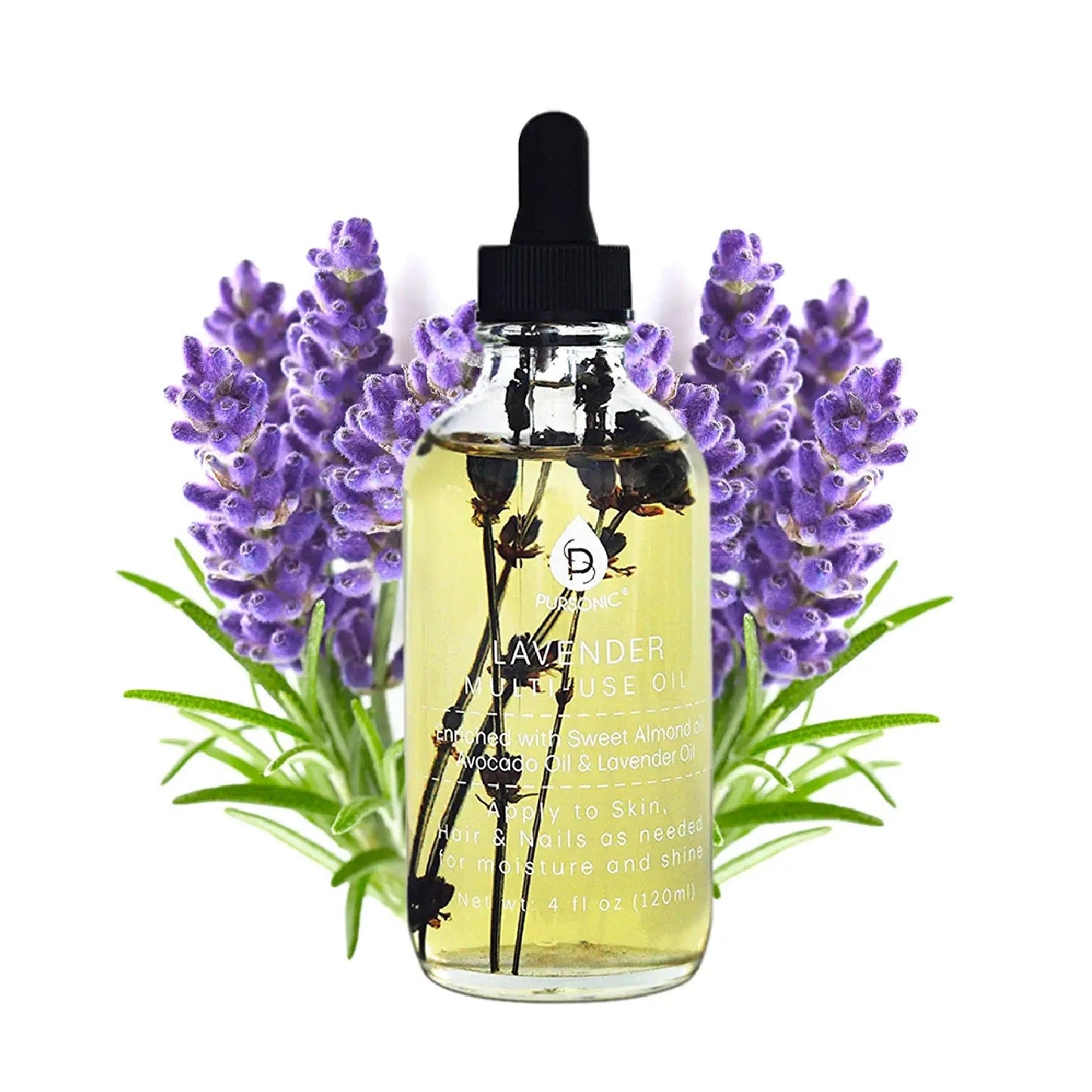 Aceites corporales multiusos de flor de lavanda, 4 oz 