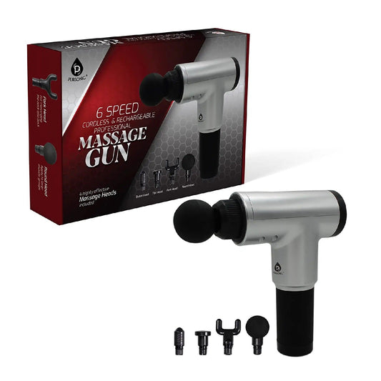 Pistolet de massage professionnel sans fil et rechargeable à 6 vitesses